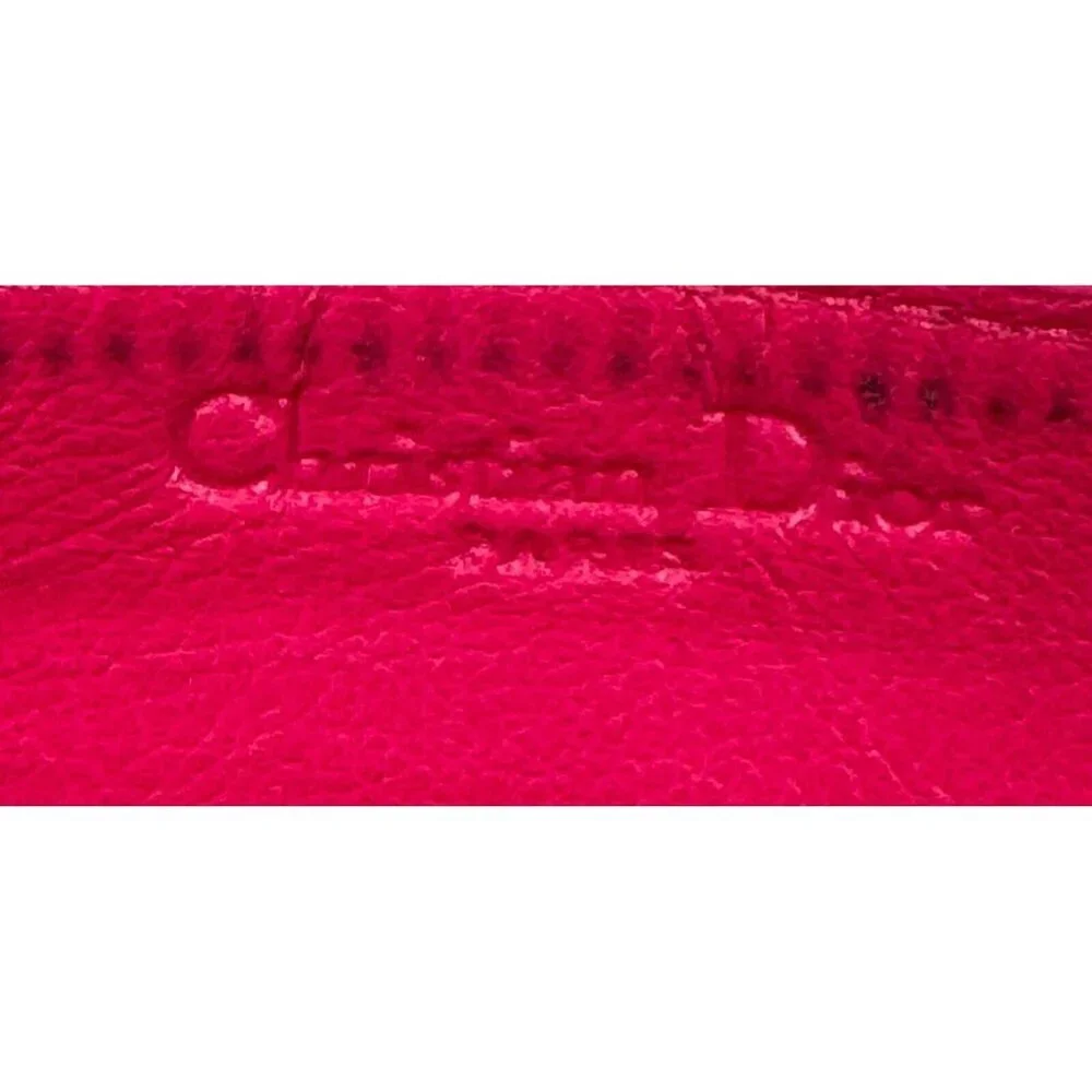 Lady Dior Passion Pink Patent Cannage Calfskin Continental Zip Around Wallet